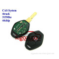 Remote key CAS system 315Mhz HU58 with 44 chip for BMW 3 5 series remote key